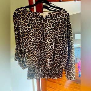 Michael Kors Leopard blouse